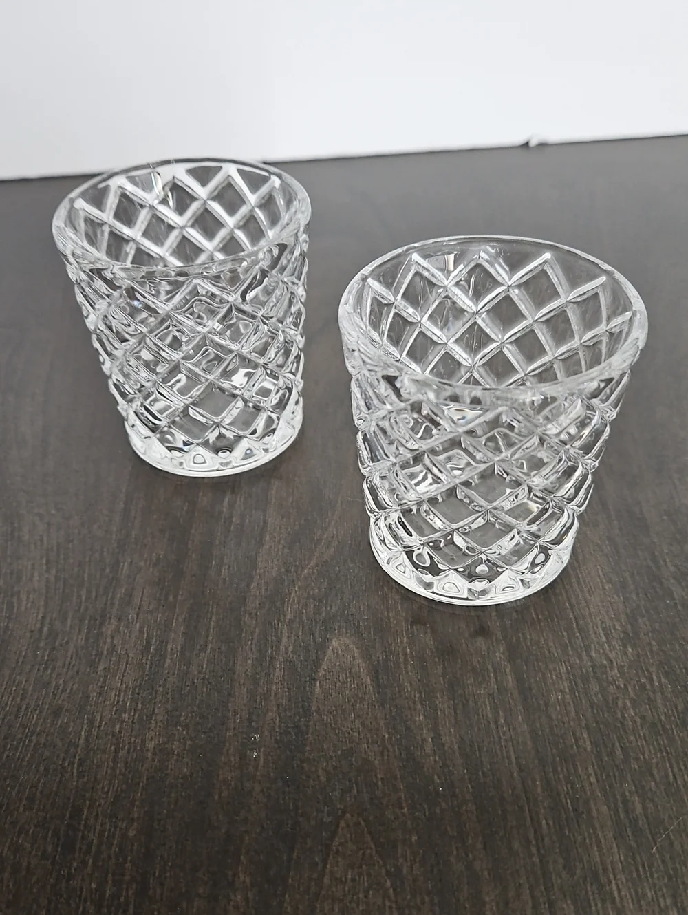 Crate & Barrel Clear Crystal-Style Glass Cocktail Pitcher & Shot Glasses Set